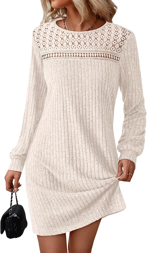 Casual Long Sleeve Sweater Dress