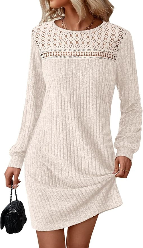 Casual Long Sleeve Sweater Dress